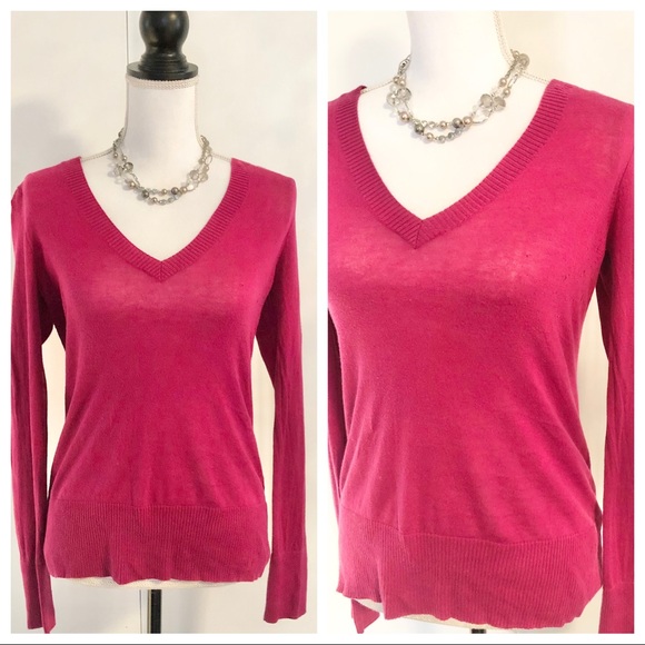 Express Sweaters - Women’s Express Lightweight V-Neck Sweater